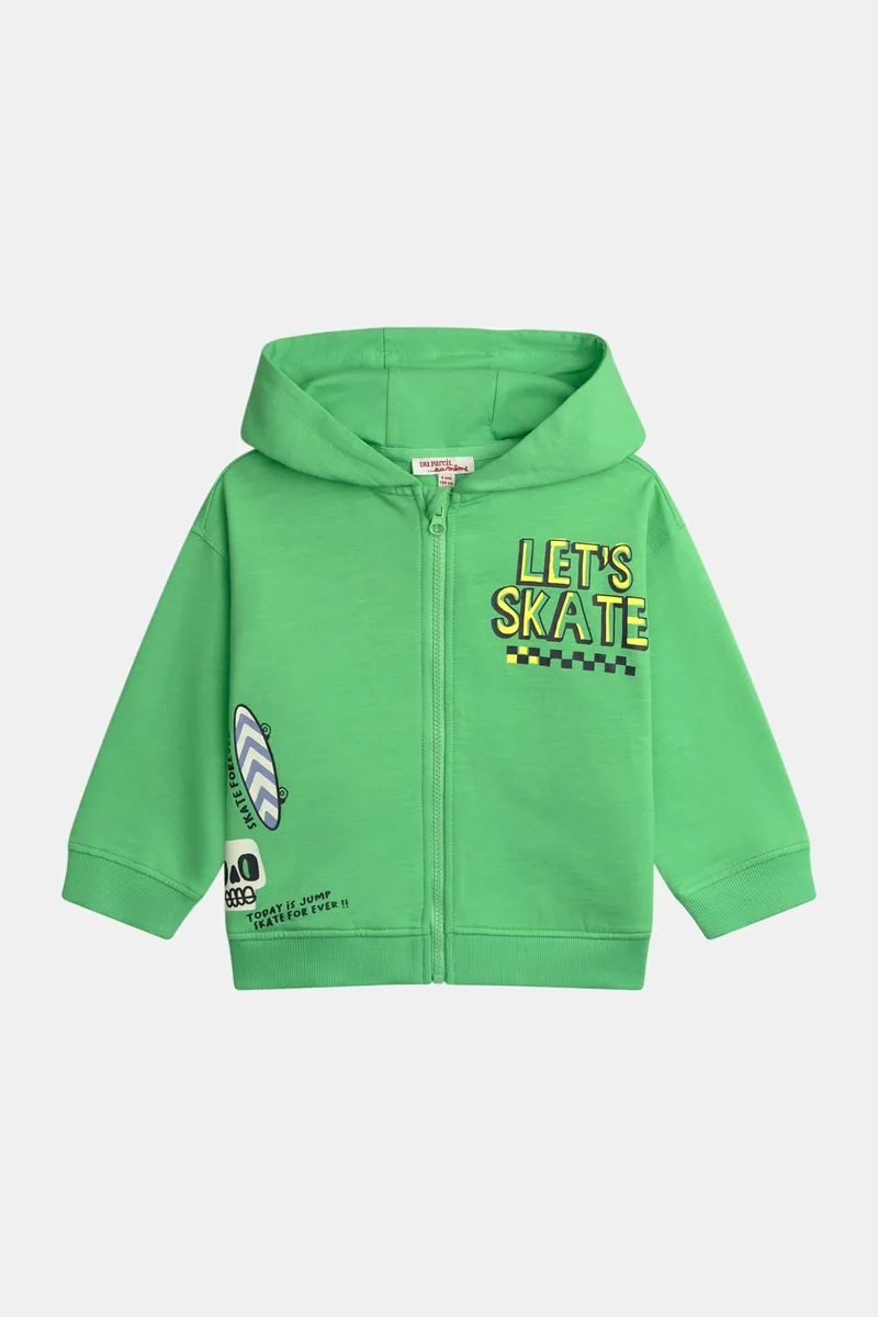 DPAM παιδική ζακέτα για αγόρια "Skate Forever" - 375732 Πράσινο