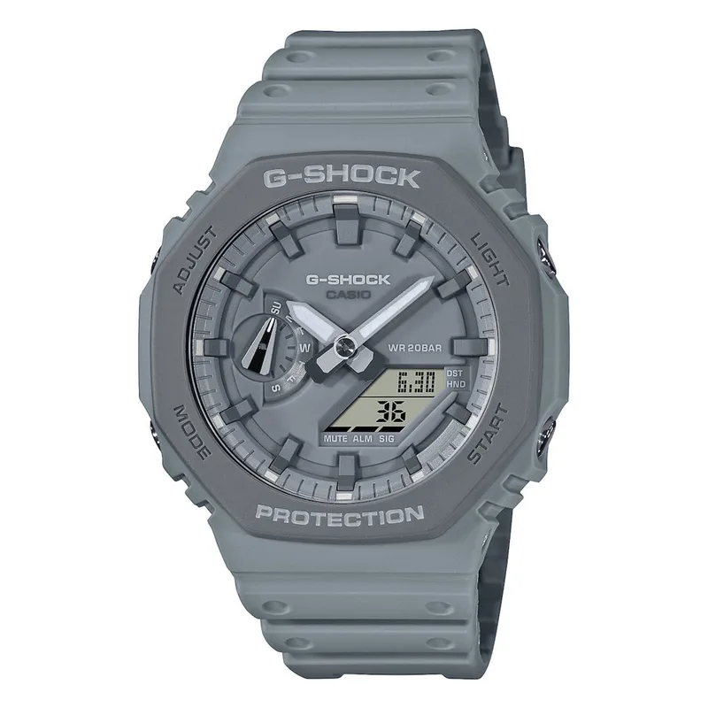 CASIO G-SHOCK Chronograph Grey Rubber Strap GA-2110ET-8AER