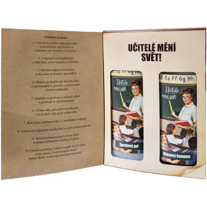 Bohemia Gifts & Cosmetics Book Teachers Change the World σετ δώρου