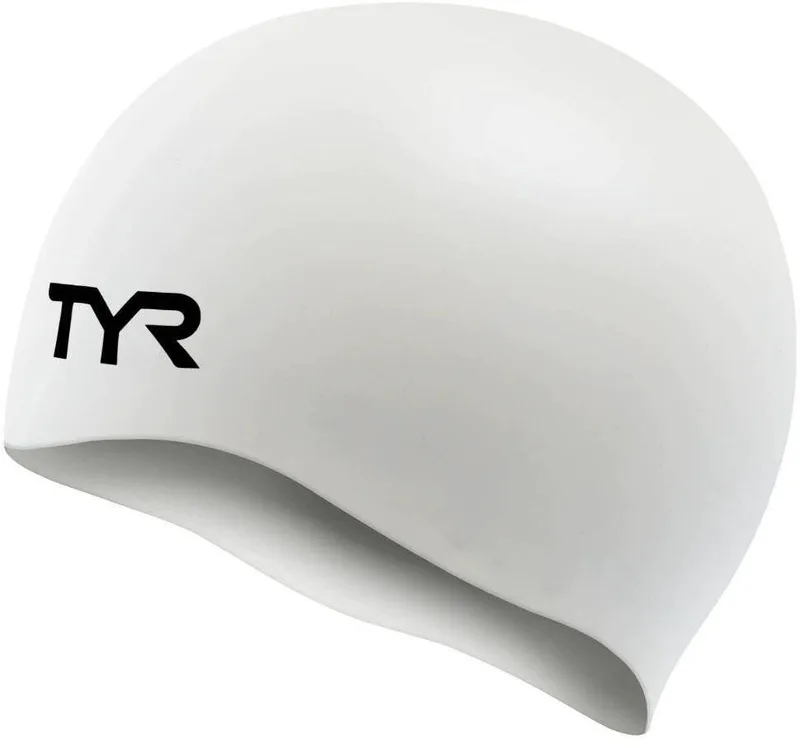 ΣΚΟΥΦΑΚΙ TYR WRINKLE-FREE SILICONE ADULT SWIM CAP ΛΕΥΚΟ