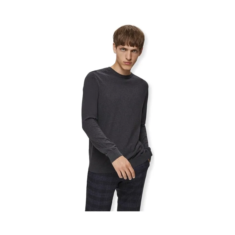 Πουλόβερ Selected Noos Berg Crew Knit - Antracit Melange