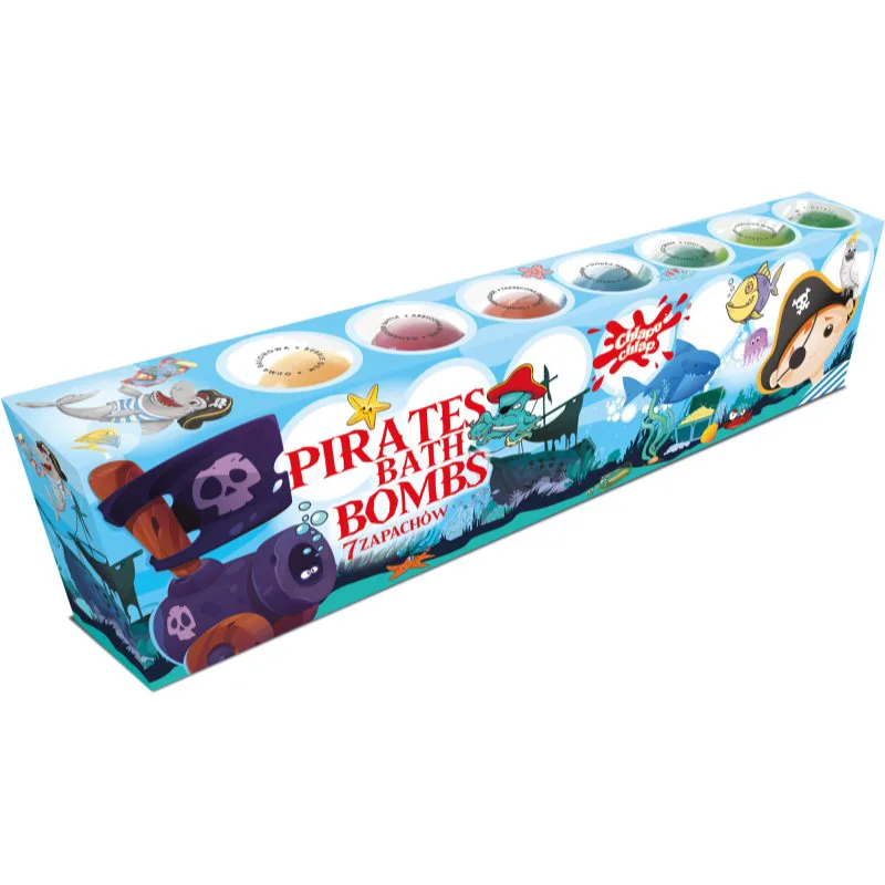 Chlapu Chlap Pirates αφρώδεις μπάλες για το μπάνιο για παιδιά 7x50 γρ