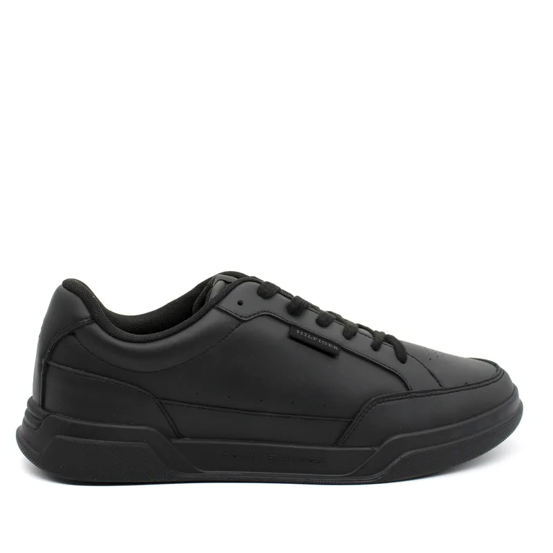Ανδρικά Δερμάτινα Monotype Sneakers Μαύρα Tommy Hilfiger FM0FM05205-BDS