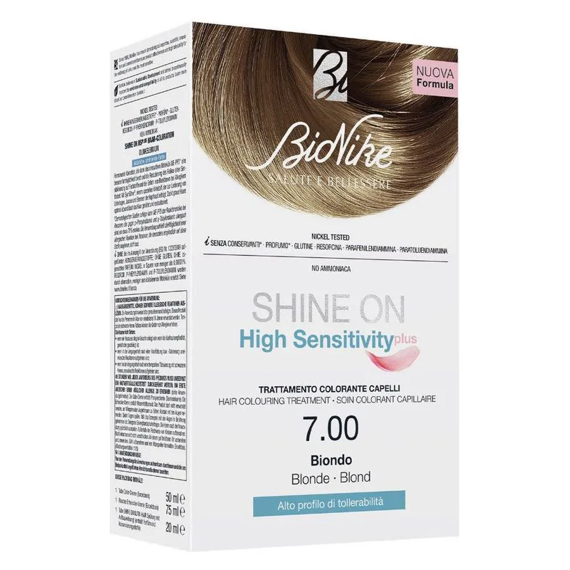 Bionike Shine On High Sensitivity Plus Hair Coloring Treatment 7.00 Blonde
