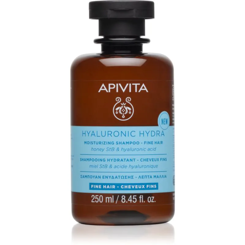 Apivita Hyaluronic Hydra Fine Hair Moisturizing Shampoo ενυδατικό σαμπουάν για λεπτά μαλλιά 250 ml