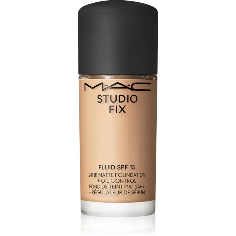 MAC Cosmetics Mini Studio Fix Fluid SPF 15 24HR Matte Foundation + Oil Control ματ μεικ απ SPF 15 απόχρωση NW20 15 ml