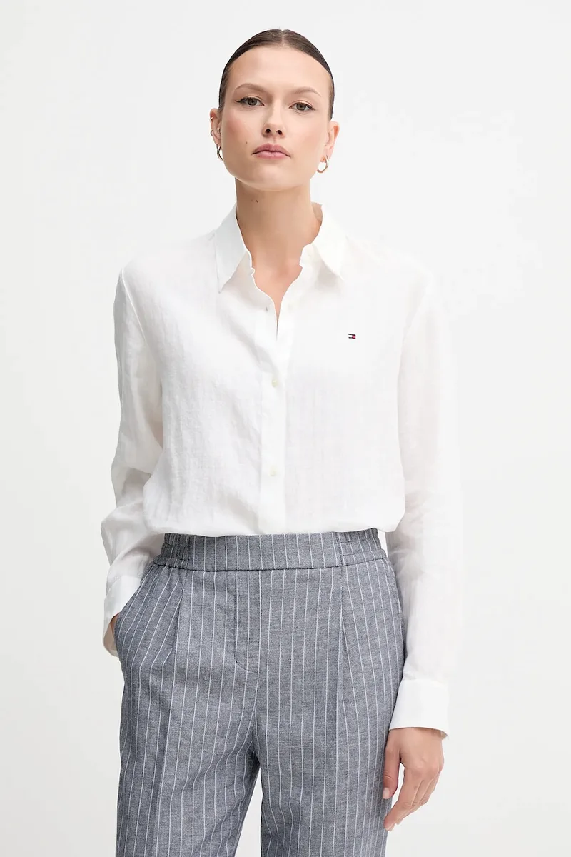 Tommy Hilfiger πουκάμισο γυναικείο λινό