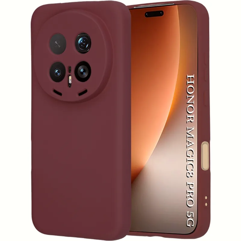 Θήκη Honor Magic8 Pro Techsuit SoftFlex Σιλικόνης - Plum Red (5949419358867)