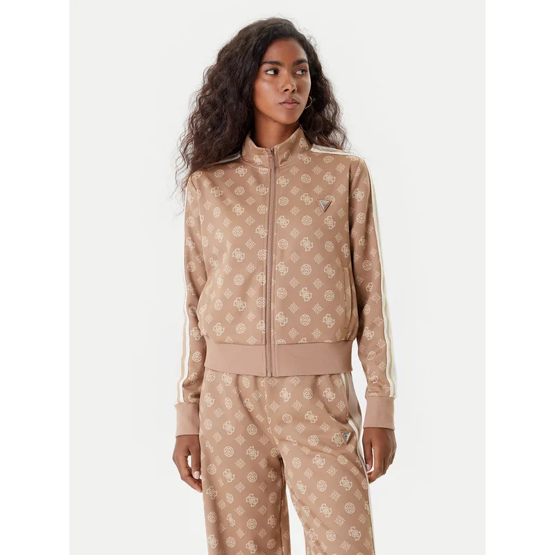 Guess Μπλούζα V5YQ07 K0282 Καφέ Regular Fit