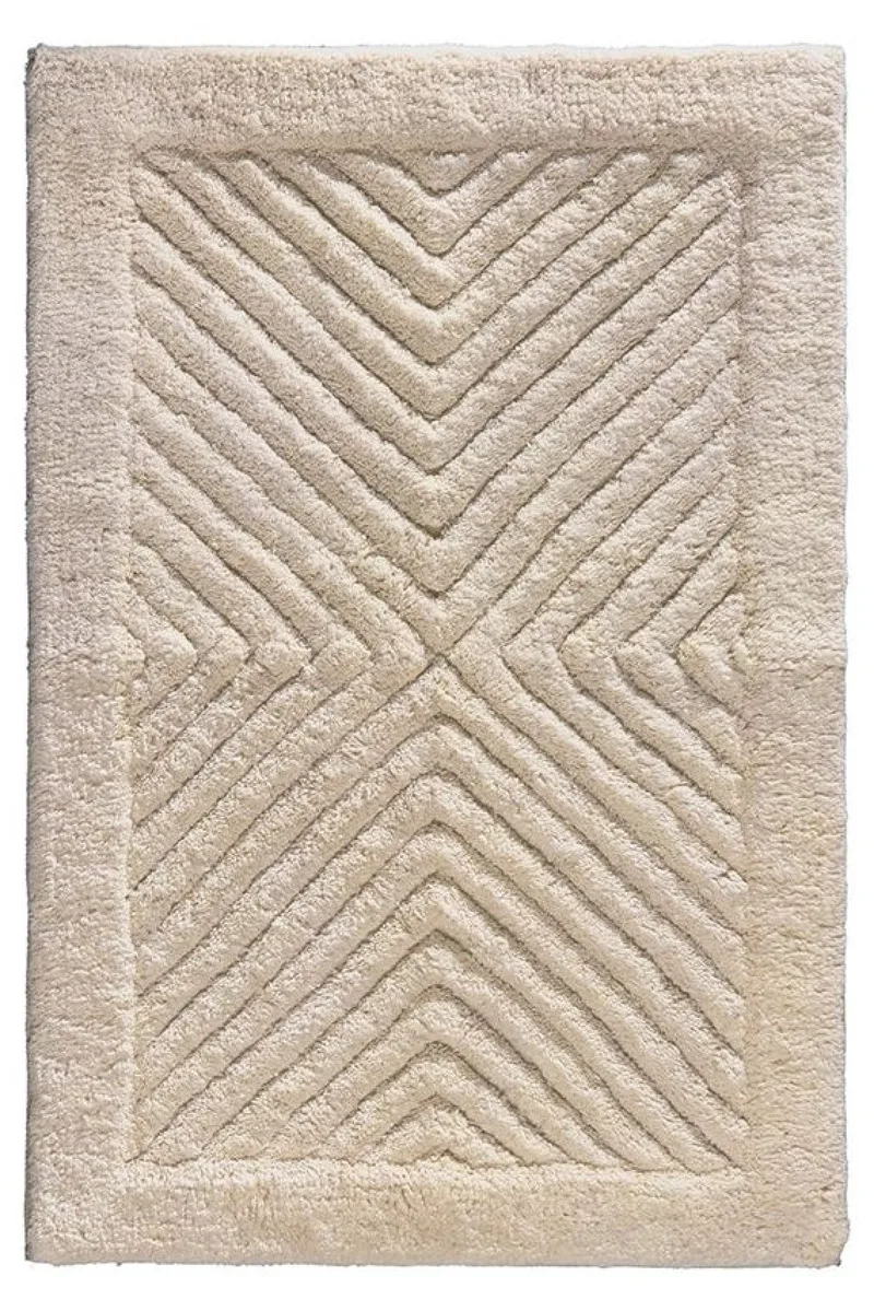 Χαλακι Μπανιου Βαμβακερο Mozaik Natural Guy Laroche 85Cm 85x55x0cm Μονόχρωμο