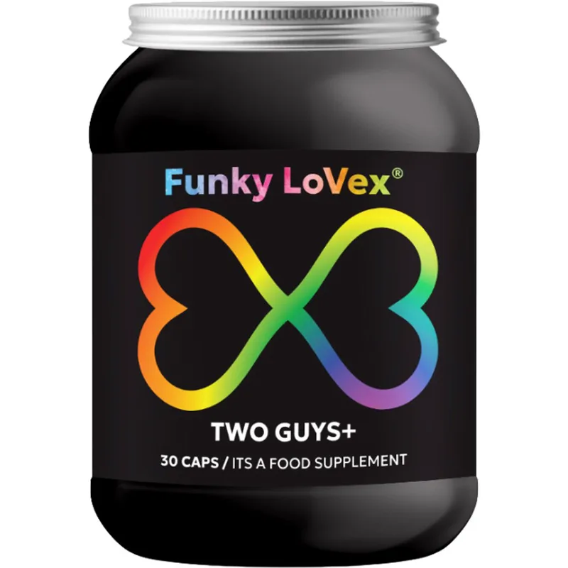 LoVex Funky Two Guys+ Συμπλήρωμα Διατροφής Βοτανικών Εκχυλισμάτων, Μετάλλων & Αμινοξέων για Άντρες που Θέλουν Παρατεταμένη Ένταση & Αντοχή 30caps