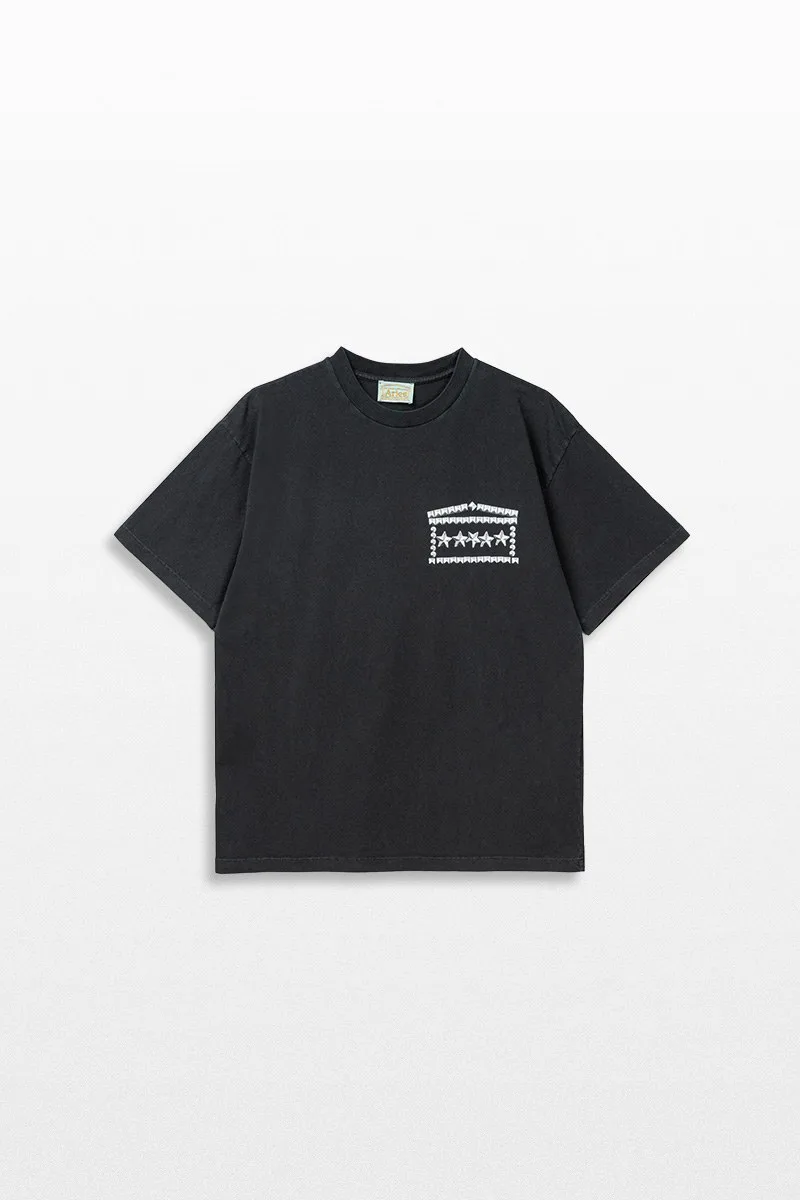ARIES Ανδρικό Μαύρο Faded Studmeggedon Tee