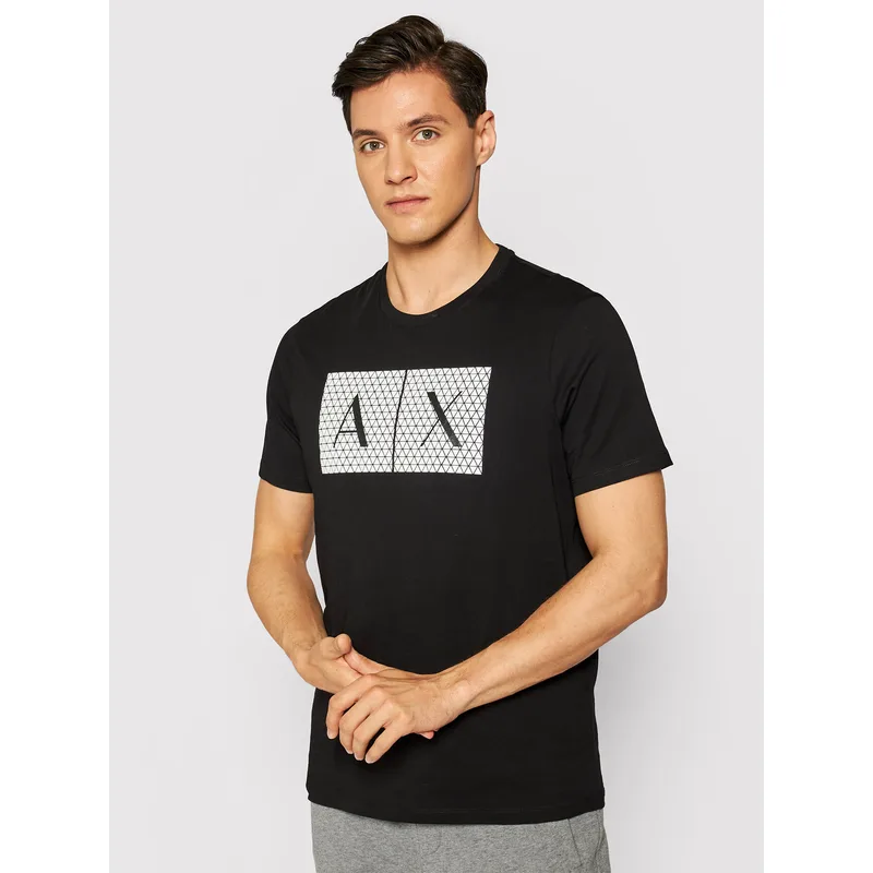 Armani Exchange T-Shirt 8NZTCK Z8H4Z 1200 Μαύρο Slim Fit