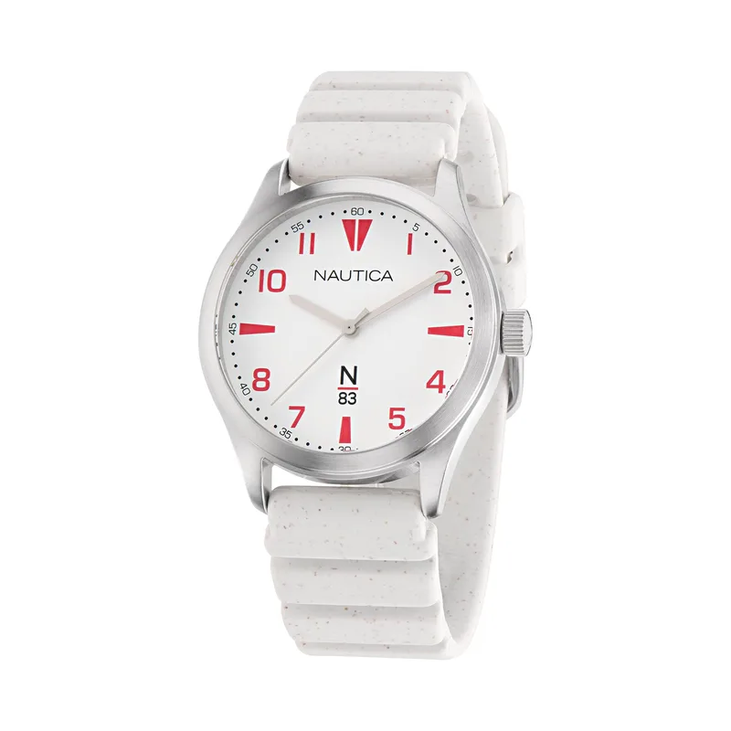 Ρολόι Nautica NAPHBS403 Λευκό