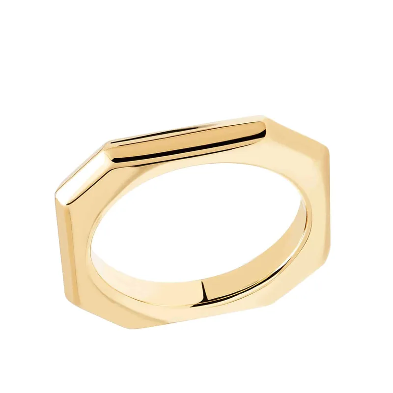 PDPAOLA SIGNATURE LINK Δαχτυλίδι Επιχρυσωμένο AN01-378-12