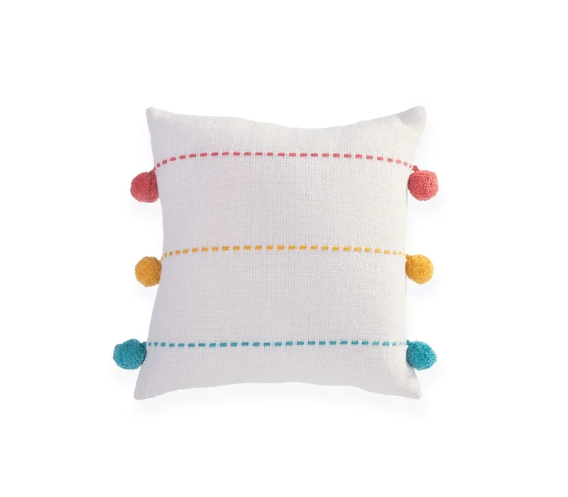 Βρεφικό Μαξιλάρι Διακόσμησης Nef-Nef Life Line Coral/Yellow 35x35