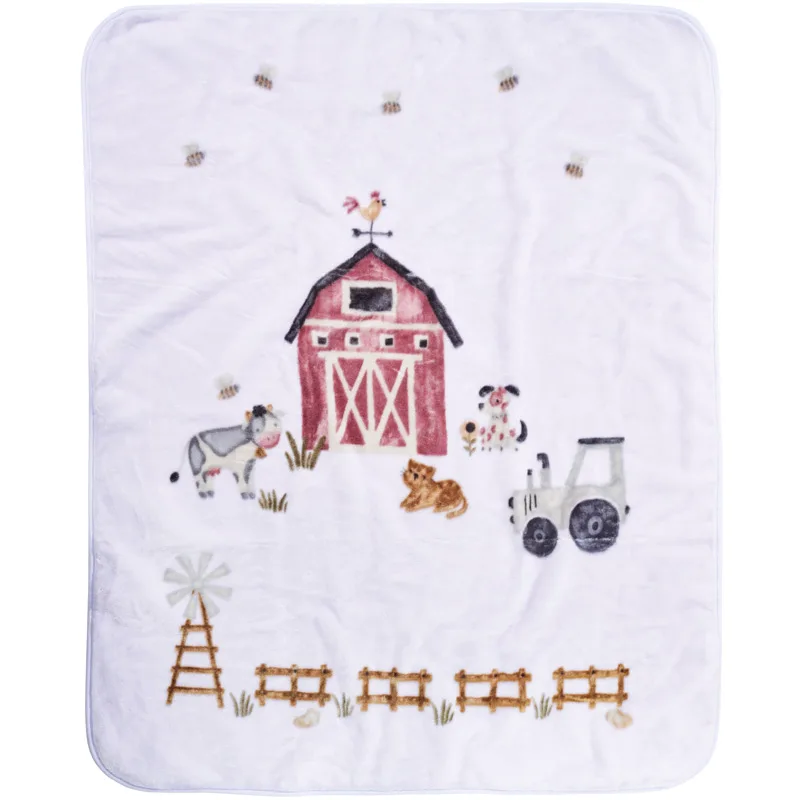 Κουβέρτα Βελουτέ Κούνιας 110x140 Das Home Farm 4916 Taupe 110x140