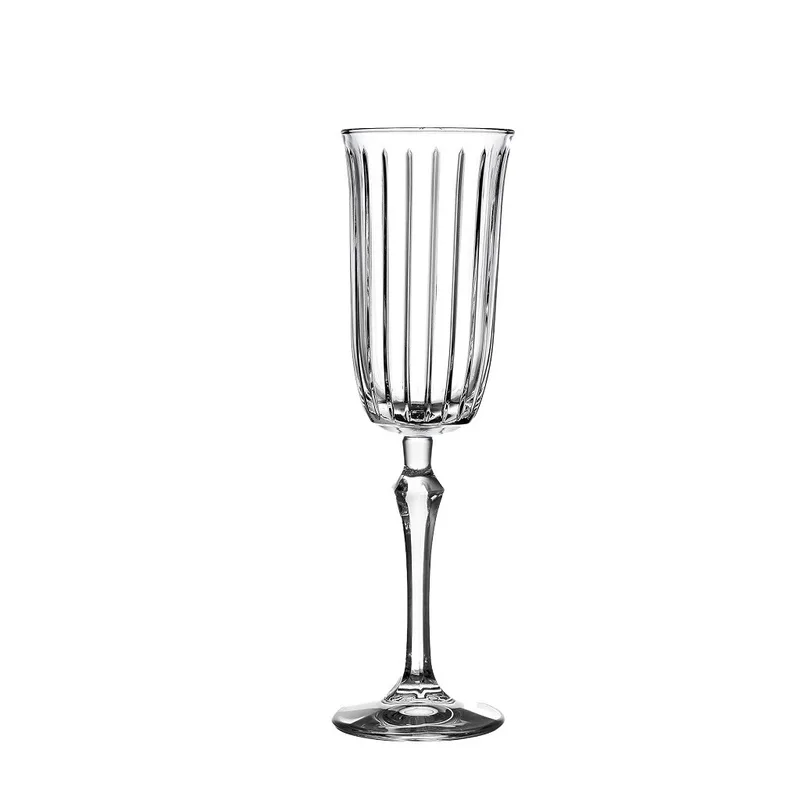 Ποτήρι Σαμπάνιας Γυάλινο Διάφανο Joy ESPIEL 175ml-6,6x6,6x22,2εκ. SP440300G4 (Σετ 4 Τεμάχια) (Υλικό: Γυαλί, Χρώμα: Διάφανο , Μέγεθος: Κολωνάτο) - ESPIEL - SP440300G4
