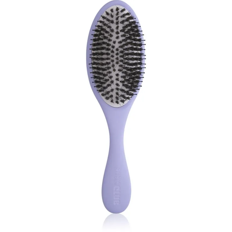 Olivia Garden Club The Reset Detangling&Shine Hairbrush επίπεδη βούρτσα με θήκη Lilac 1 τμχ