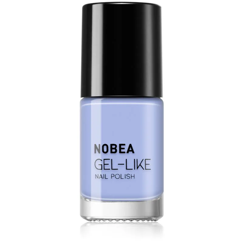 NOBEA Day-to-Day Gel-like Nail Polish βερνίκι νυχιών για τζελ αποτέλεσμα απόχρωση Sky blue #N44 6 ml