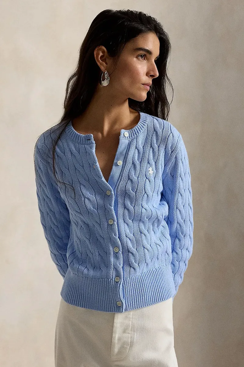 Polo Ralph Lauren ζακέτα γυναικεία βαμβακερή COTTON-LSL-CRD