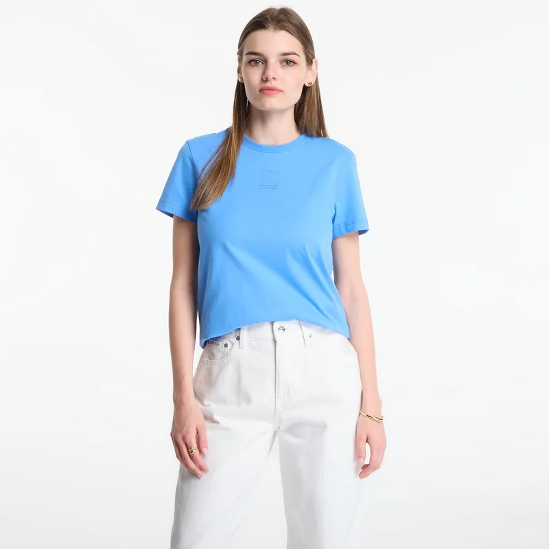 T-shirt Calvin Klein Ss 20S Jersey Emblem Crew Tee Marina XS