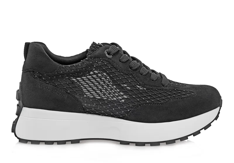Γυναικεία Sneakers Renato Garini 418-52RG27 Μαύρο Φιλιτρέ Στρας W119R41739E0