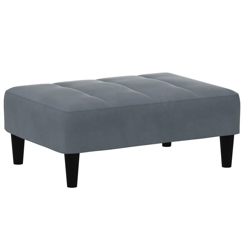vidaXL Υποπόδιο Σκούρο Γκρι 77x55x31 εκ. Βελούδινο