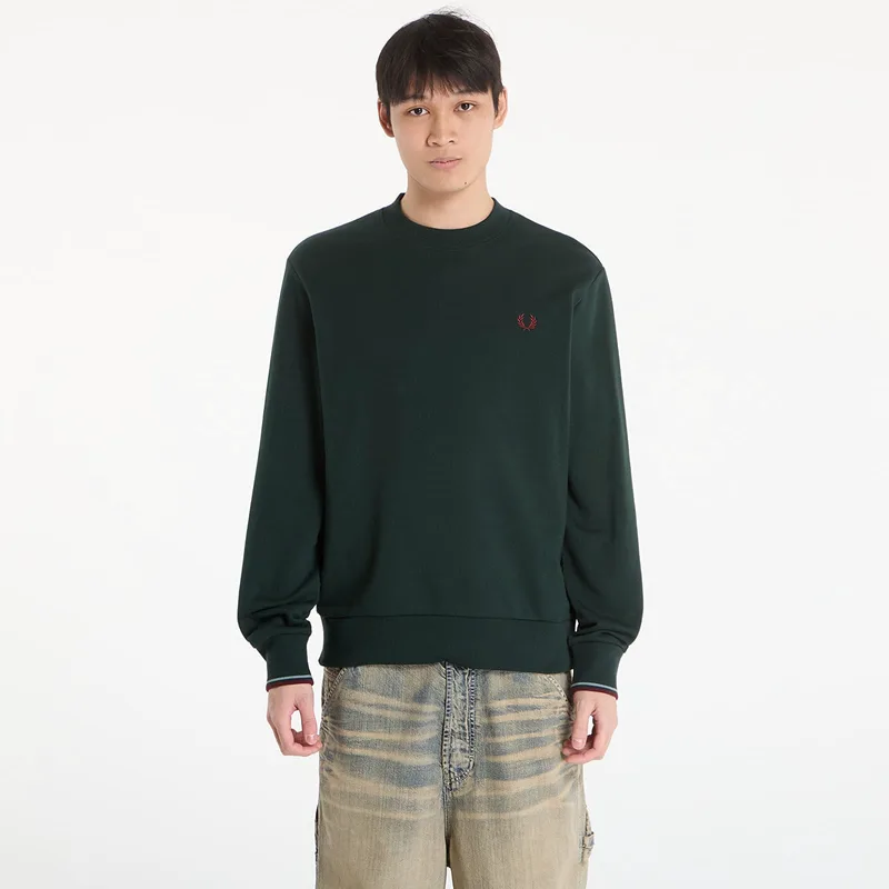 Φούτερ FRED PERRY Crew Neck Sweatshirt Grsrts/ Stkbl/ Oxb XL