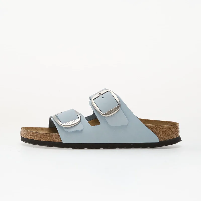 Sneakers Birkenstock Arizona Big Buckle Nubuck Leather Women Baby Blue EUR 41