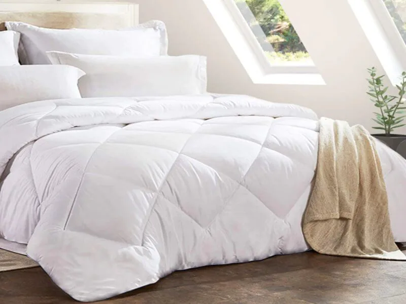 Πάπλωμα Microfiber Λευκό Καπιτονέ Comforter 320gsm Γαρύφαλλο - 220x240