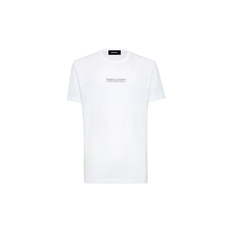 T-shirt με κοντά μανίκια Dsquared OUTLINE LOGO REGULAR FIT T-SHIRT MEN