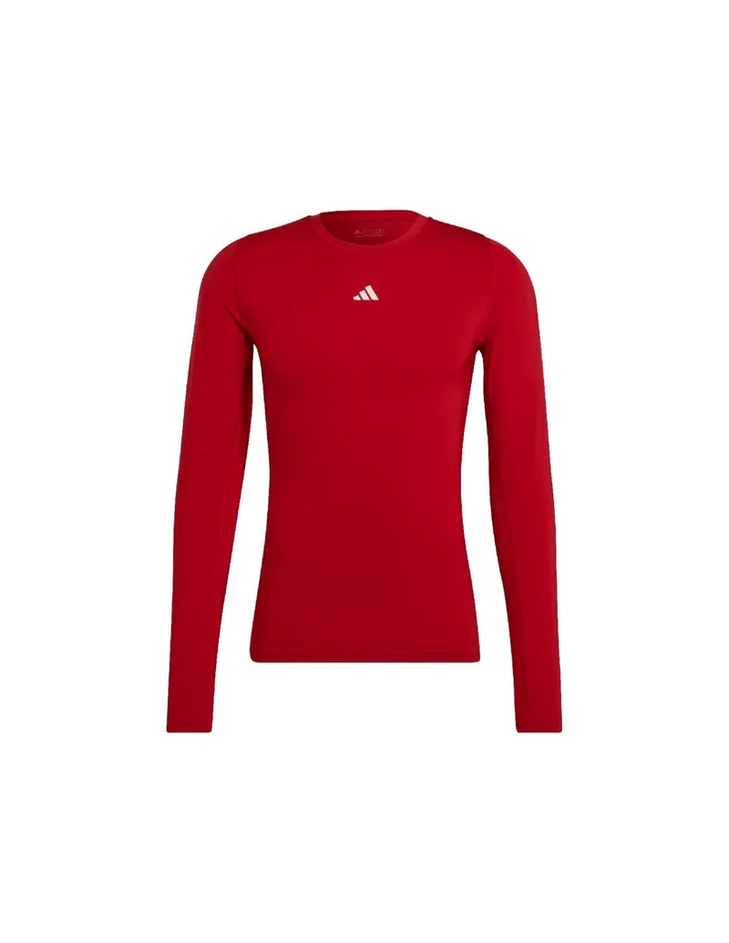 Adidas Techfit Langarm Ανδρική Μπλούζα Μακρυμάνικη Κόκκινη HP0639