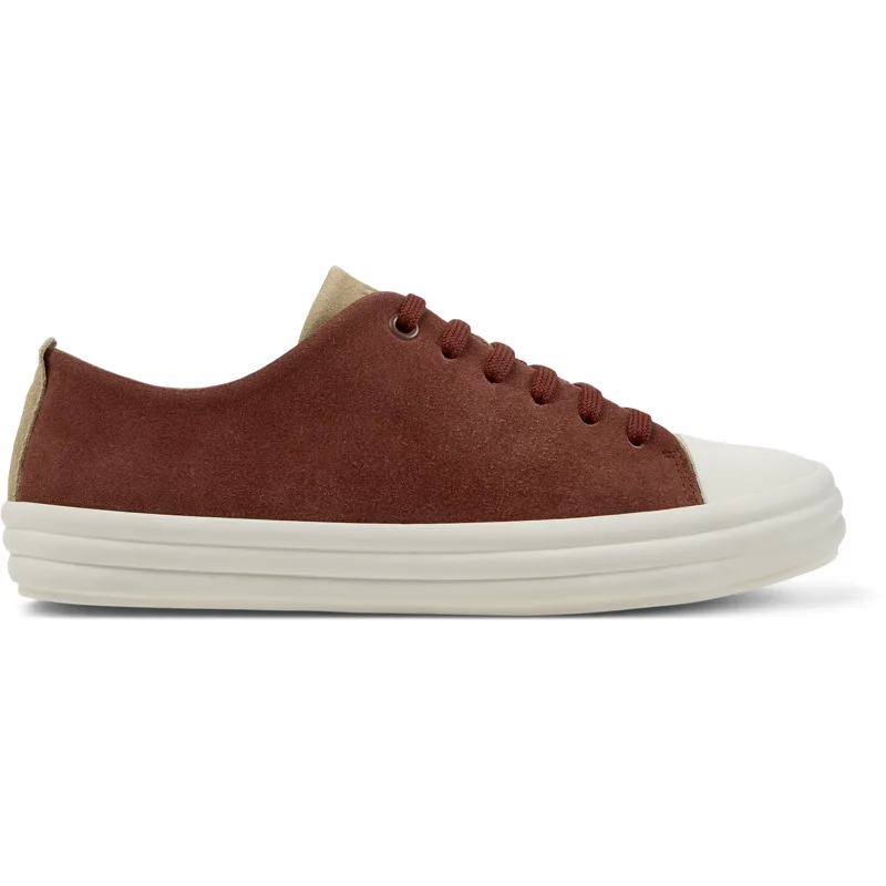 CAMPER Twins - Sneakers Για Γυναικεία - Μπεζ,Κόκκινο, Μέγεθος 38, Suede