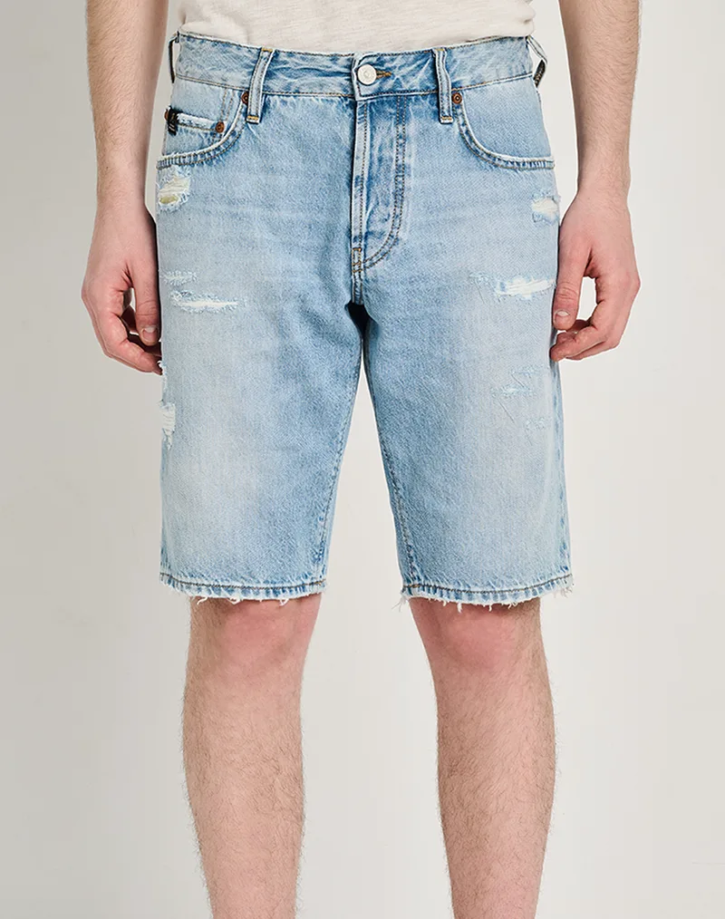STAFF Paolo Man Short Pant 100%CO 5-890.055.S3.055-.00 DenimLightBlue