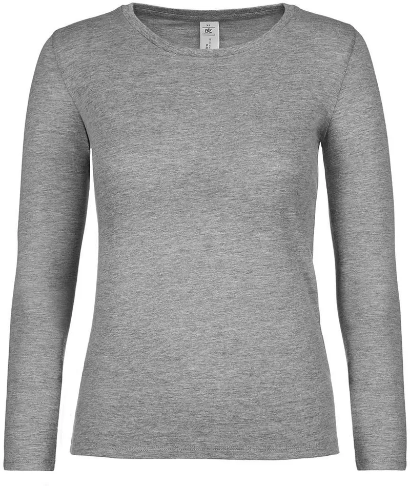 Γυναικείο μακρυμάνικο T- Shirt B & C TW06T Sport Grey