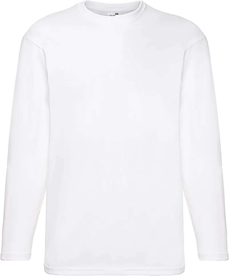 Μακρυμάνικο T-Shirt Valueweight Fruit of the Loom 61-038-0 White