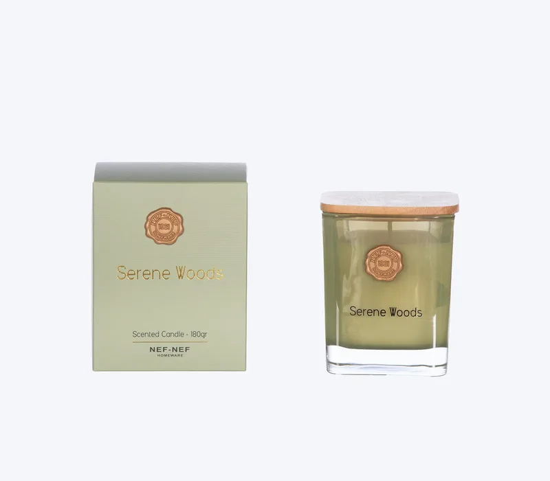 Αρωματικό Κερί Nef-Nef Serene Wood Green 180gr