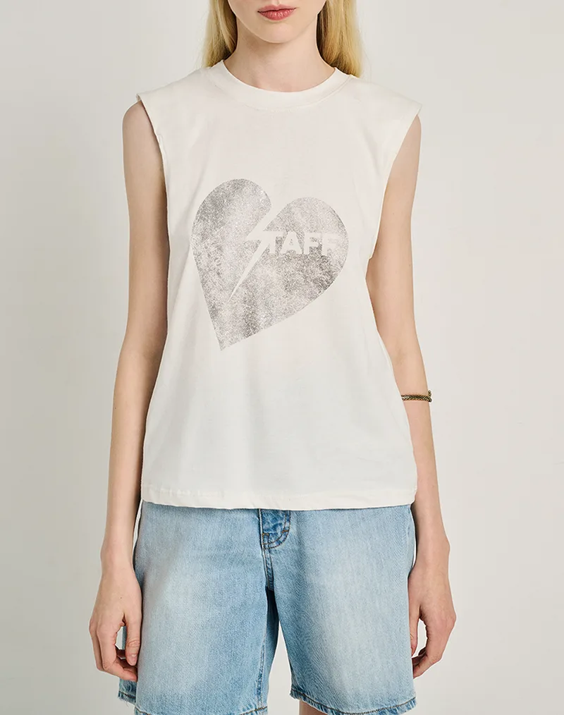 STAFF Υοκο Sleeveless Top 100% Cotton 63-402.055-Ν0010 OffWhite