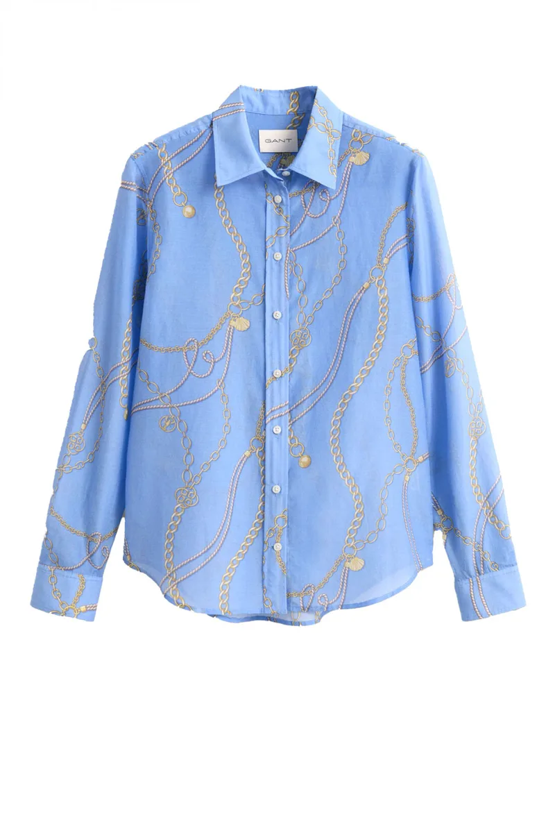 GANT ΠΟYΚΑΜΙΣΟ ΜΜ 424 PALACE BLUE ΜΕΤΑΞΩΤΟ ΣΙΕΛ