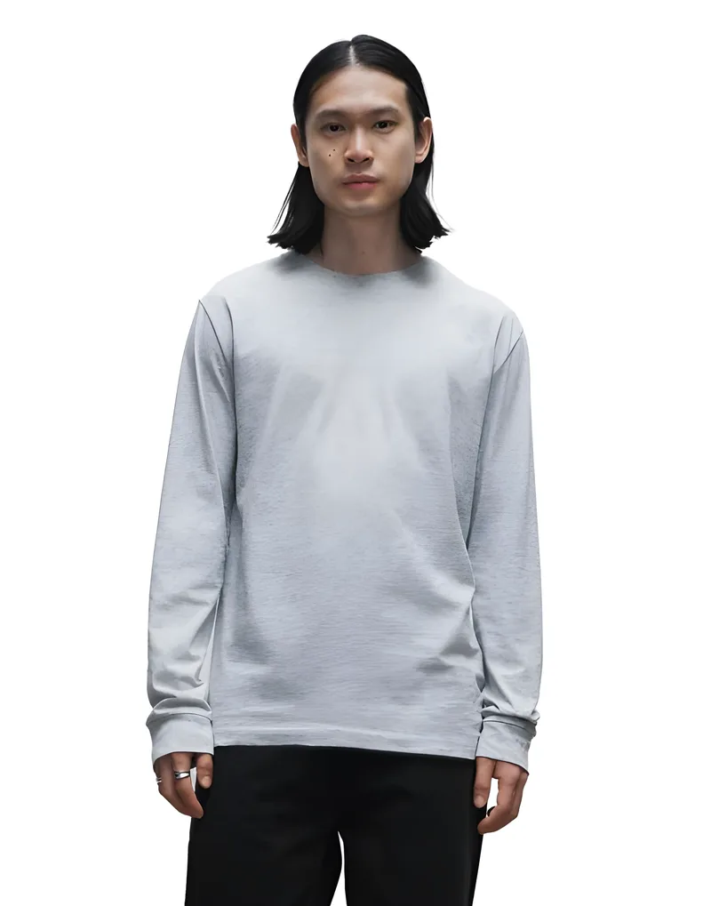 Μακρυμάνικο T-Shirt True Blanks by H&M 1148388 Grey Melange