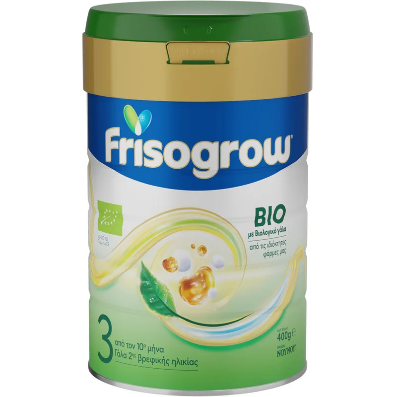 Frisogrow Bio 3, 1-3 Years Βιολογικό Ρόφημα Γάλακτος σε Σκόνη για Παιδιά από τον 10° Μήνα 400g