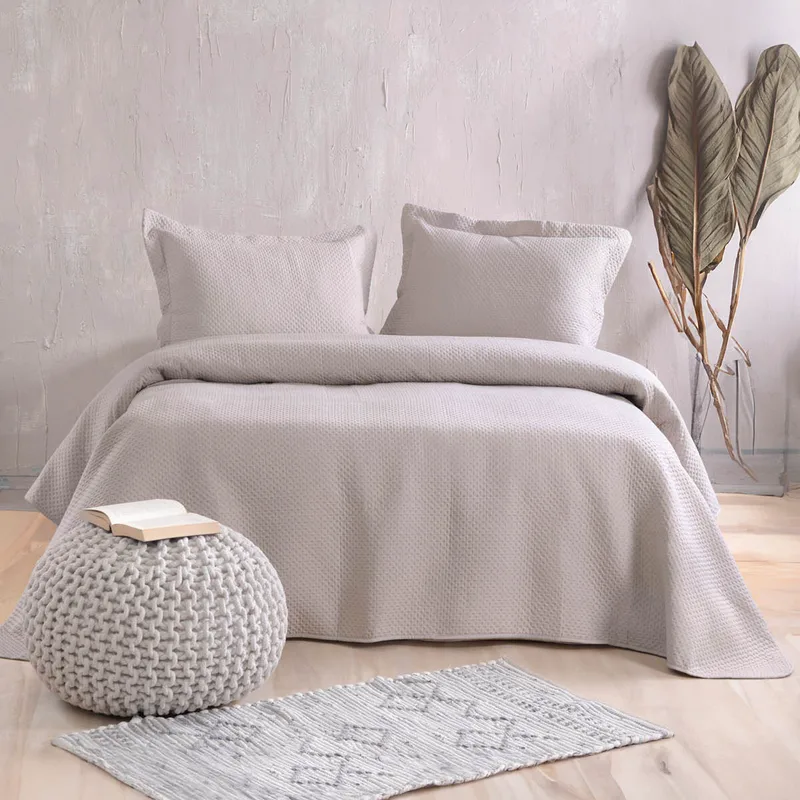 Κουβερλί Υπέρδιπλο (Σετ 220x240) Rythmos Allure Μπεζ