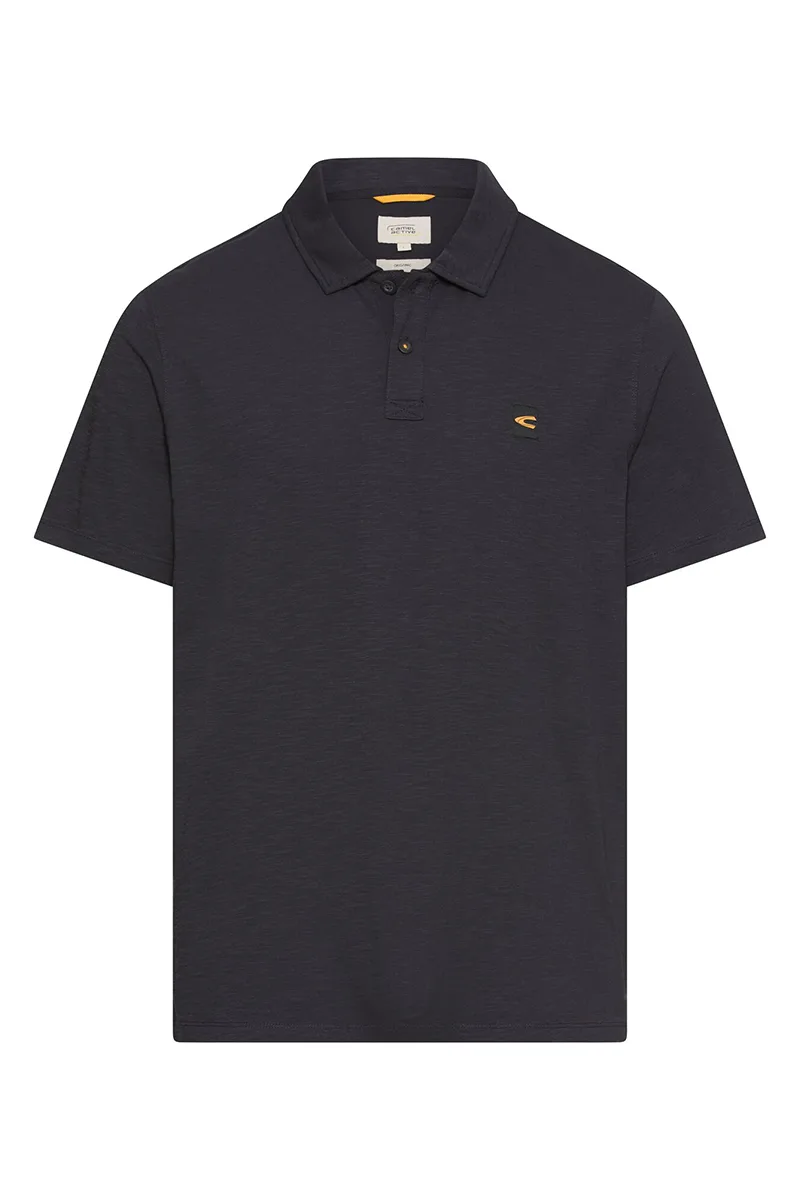 ΑΝΔΡΙΚΗ POLO ΜΠΛΟΥΖΑ CAMEL ACTIVE ΚΟΝΤΟΜΑΝΙΚΗ JERSEY ΣΚΟΥΡΟ ΜΠΛΕ