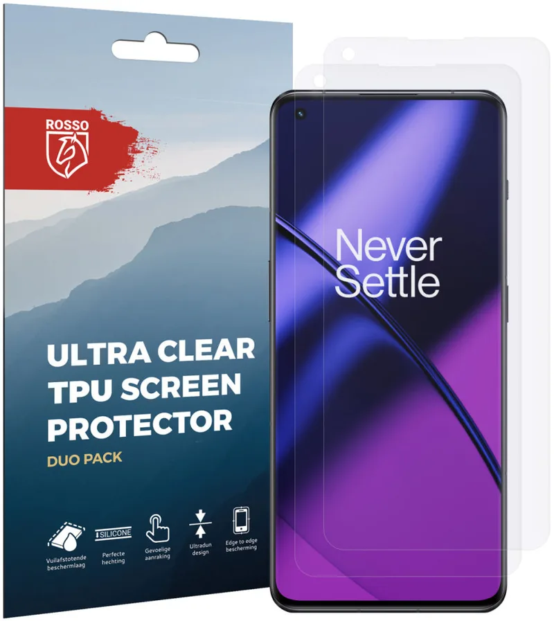 Κόκκινο Ultra Clear Screen Protector - Μεμβράνη Προστασίας Οθόνης - OnePlus 11 - 2 Τεμάχια (8719246384561)