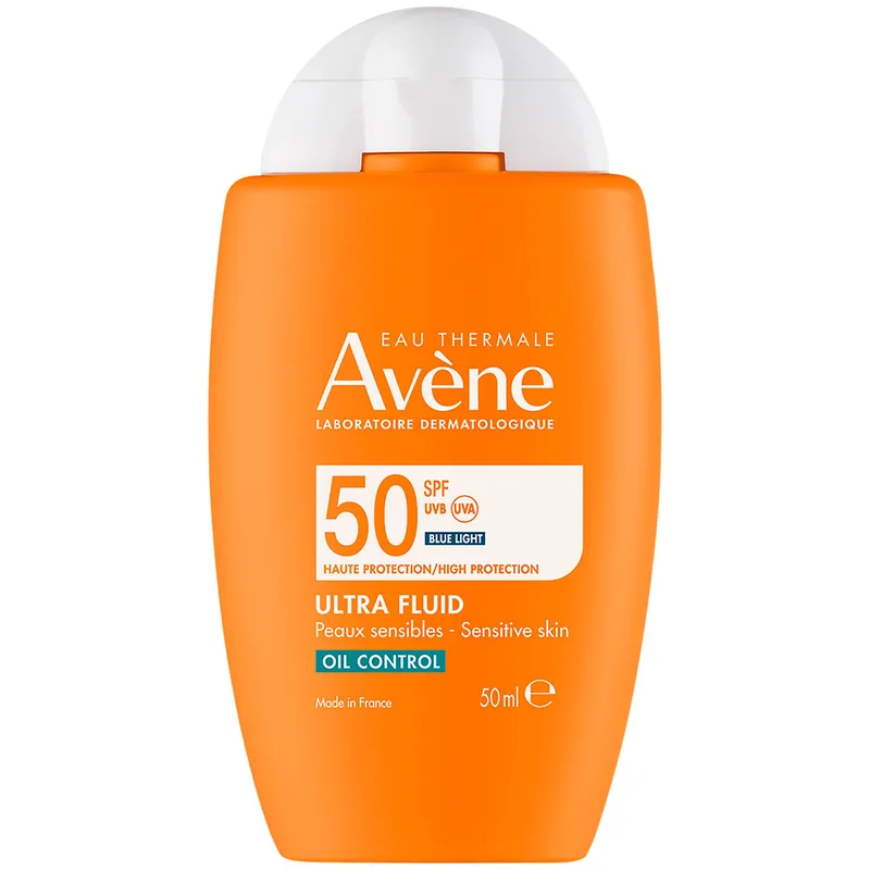 Avene Ultra Fluid Oil Control Spf50 Αντηλιακό για Πρόσωπο & Σώμα Υψηλής Προστασίας Χωρίς Άρωμα για Λιπαρές Επιδερμίδες 50ml