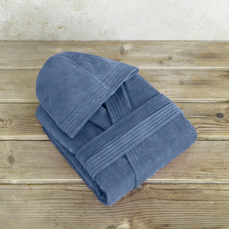 Μπουρνούζι Με Κουκούλα Nima Zen Shadow Blue