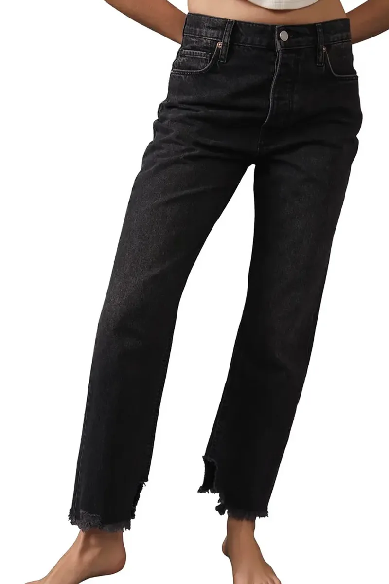 Παντελόνι Jean Free People Tapered Baggy Boyfriend OB1398371-0954 Γυναικείο