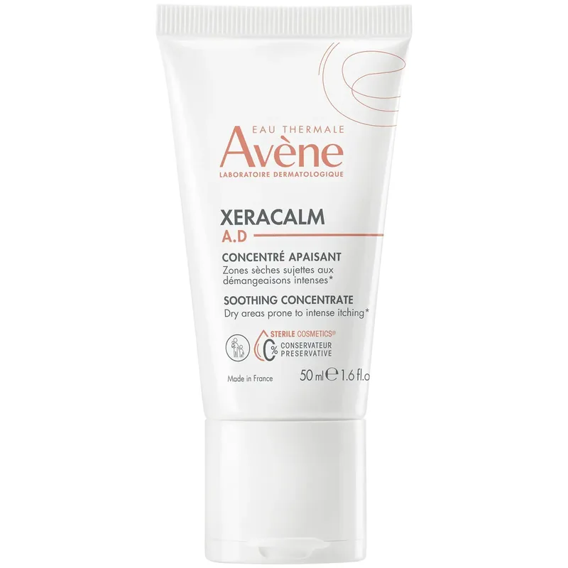 Avene Xeraclam A.D Soothing Concentrate 40ml,Συμπυκνωμένή Καταπραϋντική Κρέμα που Επανορθώνει, Θρέφει & Καταπραΰνει τις Ξηρές Ζώνες του Δέρματος