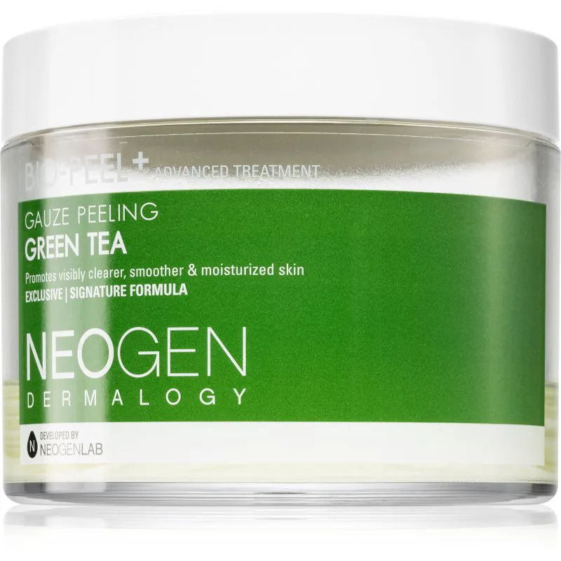 Neogen Dermalogy Bio-Peel+ Gauze Peeling Green Tea απολεπιστικά ταμπόν προσώπου για λαμπρότητα και ενυδάτωση 30 τμχ